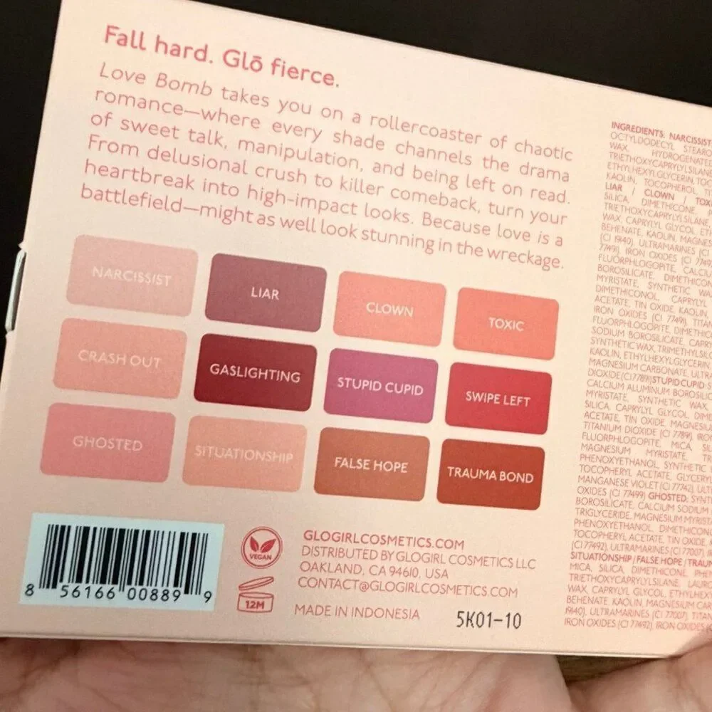 GLOGIRL COSMETICS Love Bomb Eyeshadow Palette